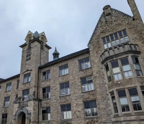 Galt Collegiate Institute & Vocational School front entrance