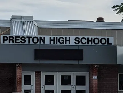 Preston High School front entrance